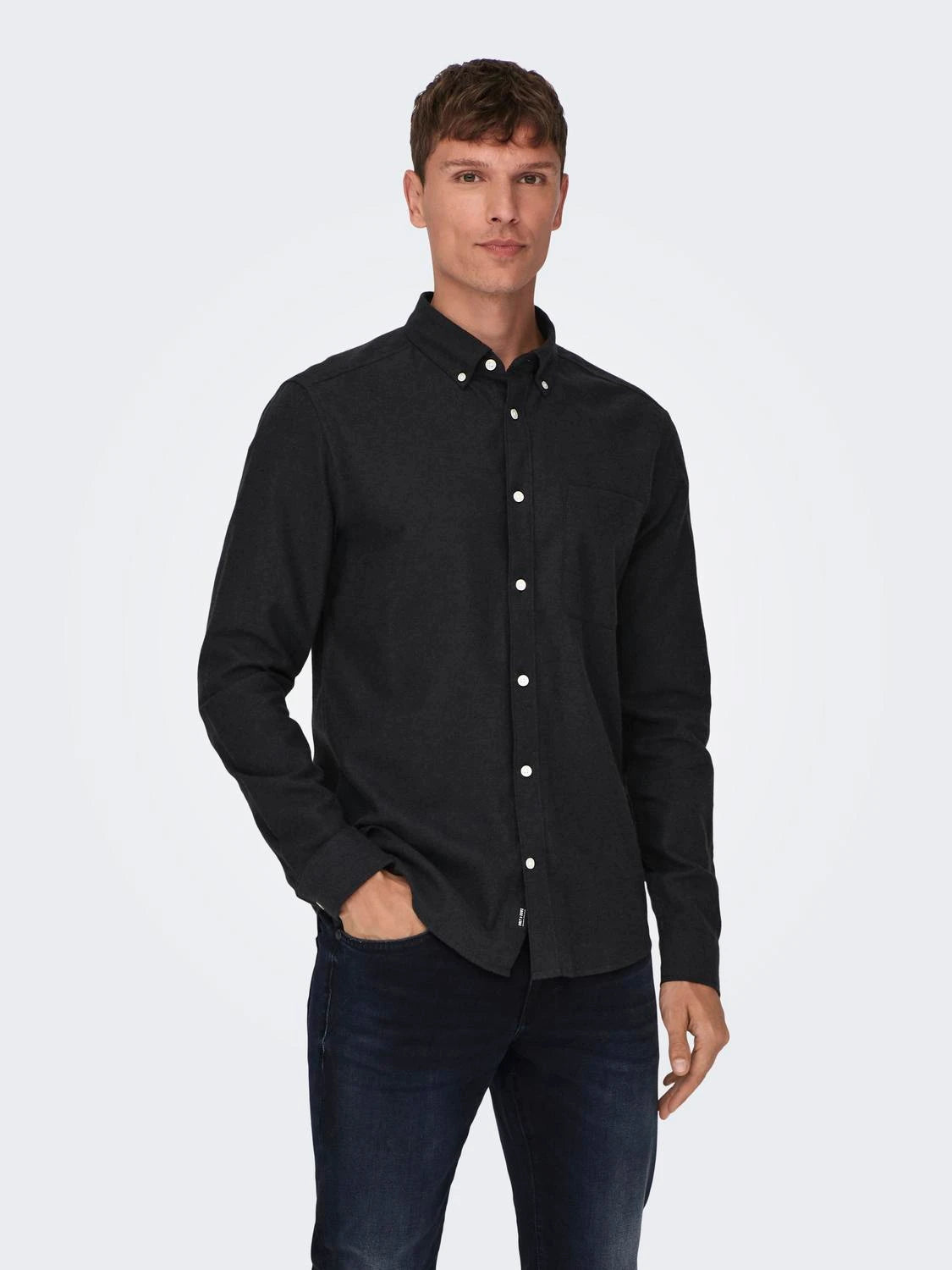 Chemise Only & Sons Onsalvaro Oxford Black