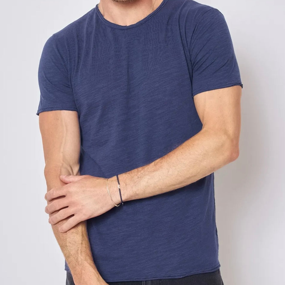 T-shirt Y.Two Col Rond F038 Dark navy