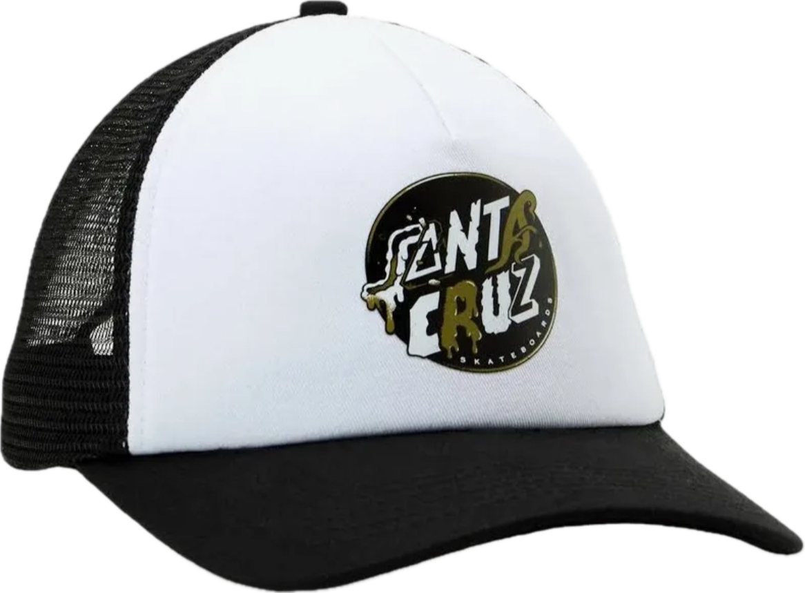 Casquette Santa Cruz DNA Dot Meshback White Black