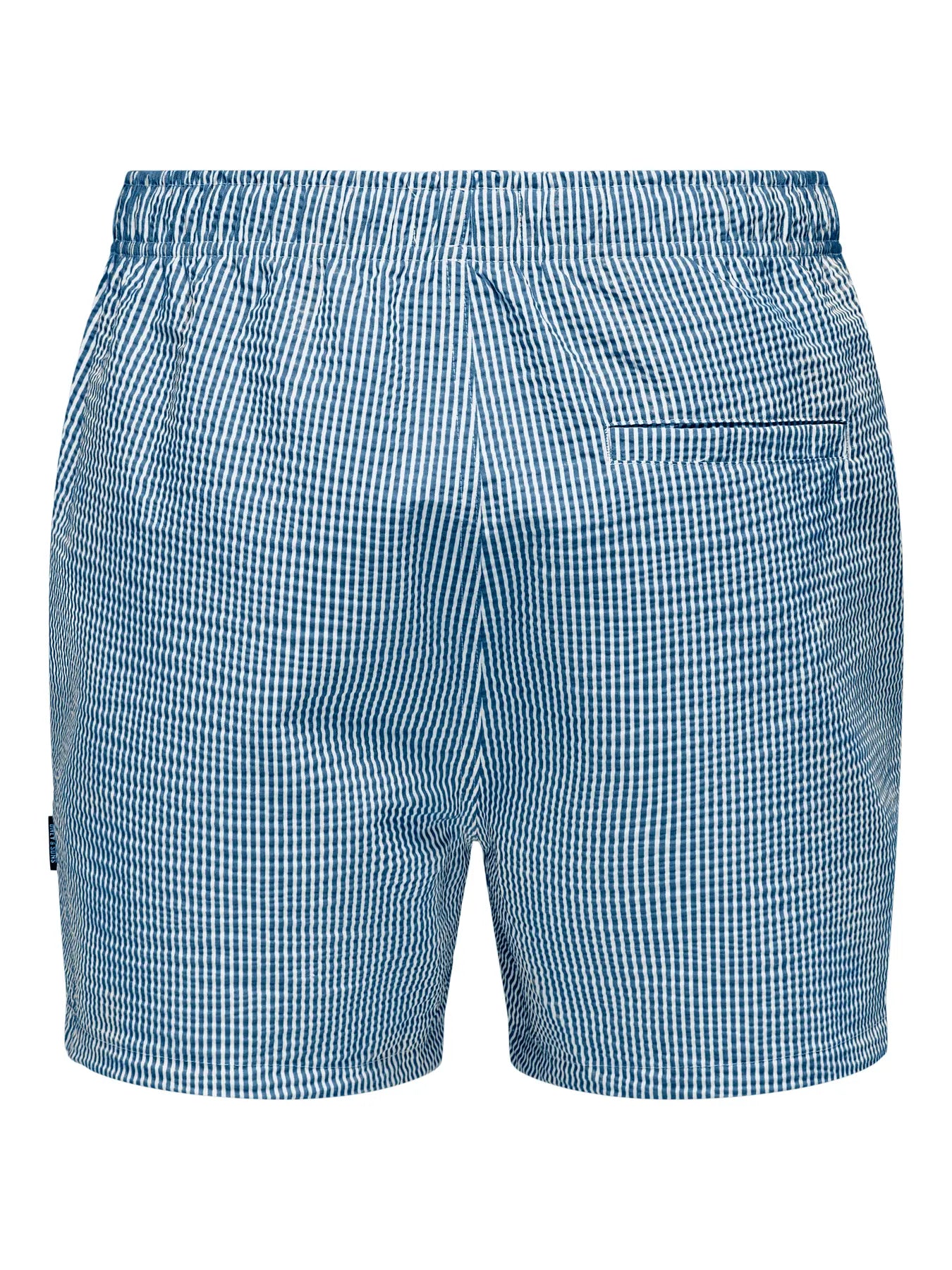 Short de Bain Only & Sons Onsted Swim Seersucker 1841 Quiet Harbor k