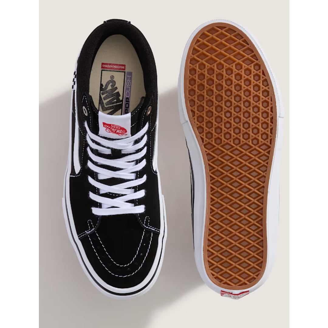 Basket VANS Skate SK8 Hi Black White Vans Sk8 Insidshop.com