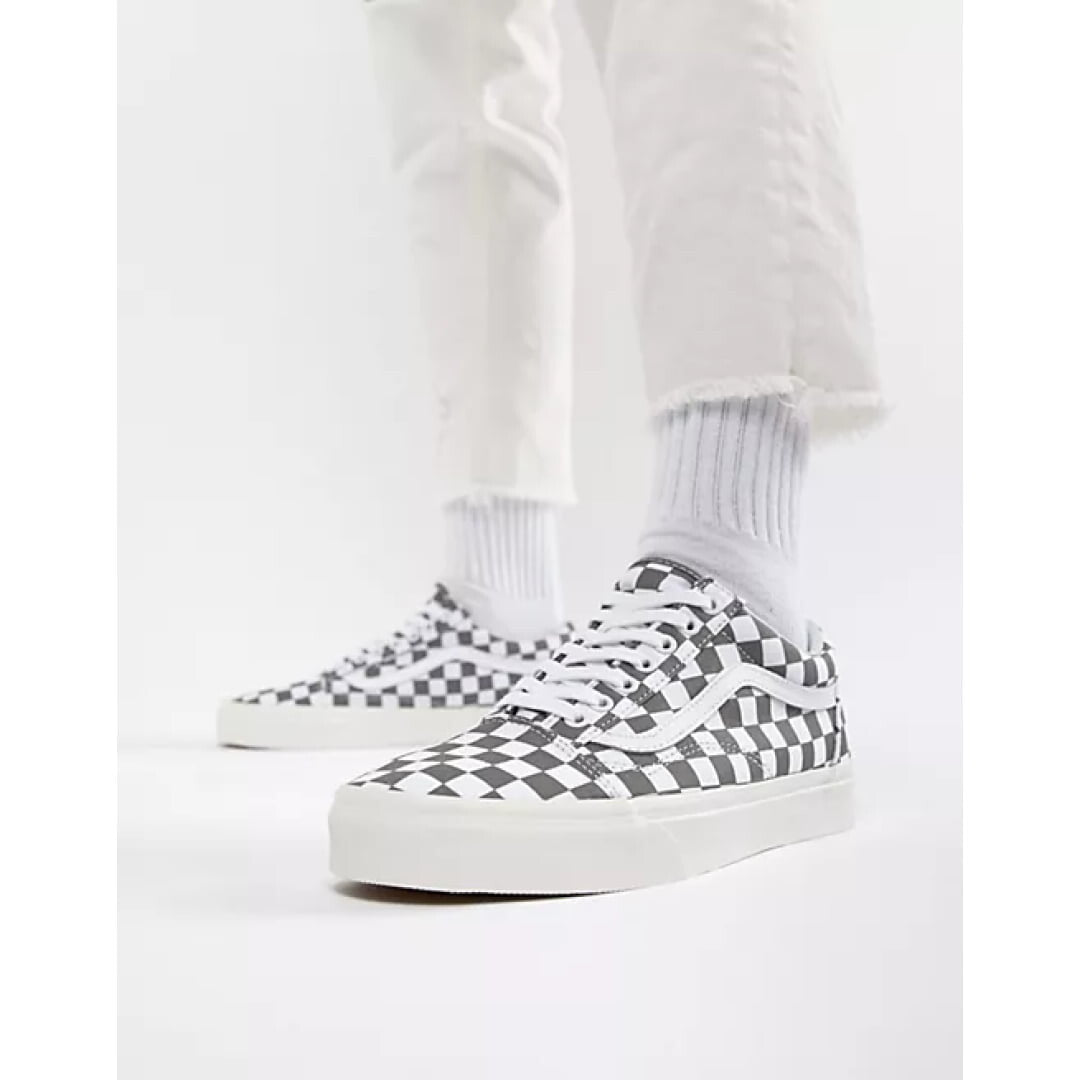 Baskets Vans Old Skool Checkerboard Grey - Insidshop.com