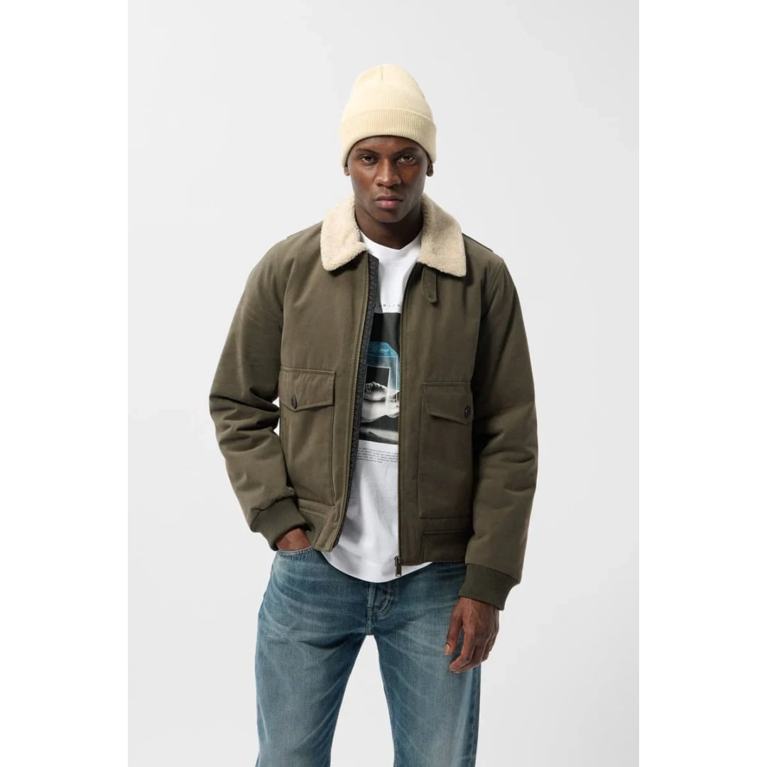 Blouson Teddy Smith Alexis Raven Kaki - Insidshop.com