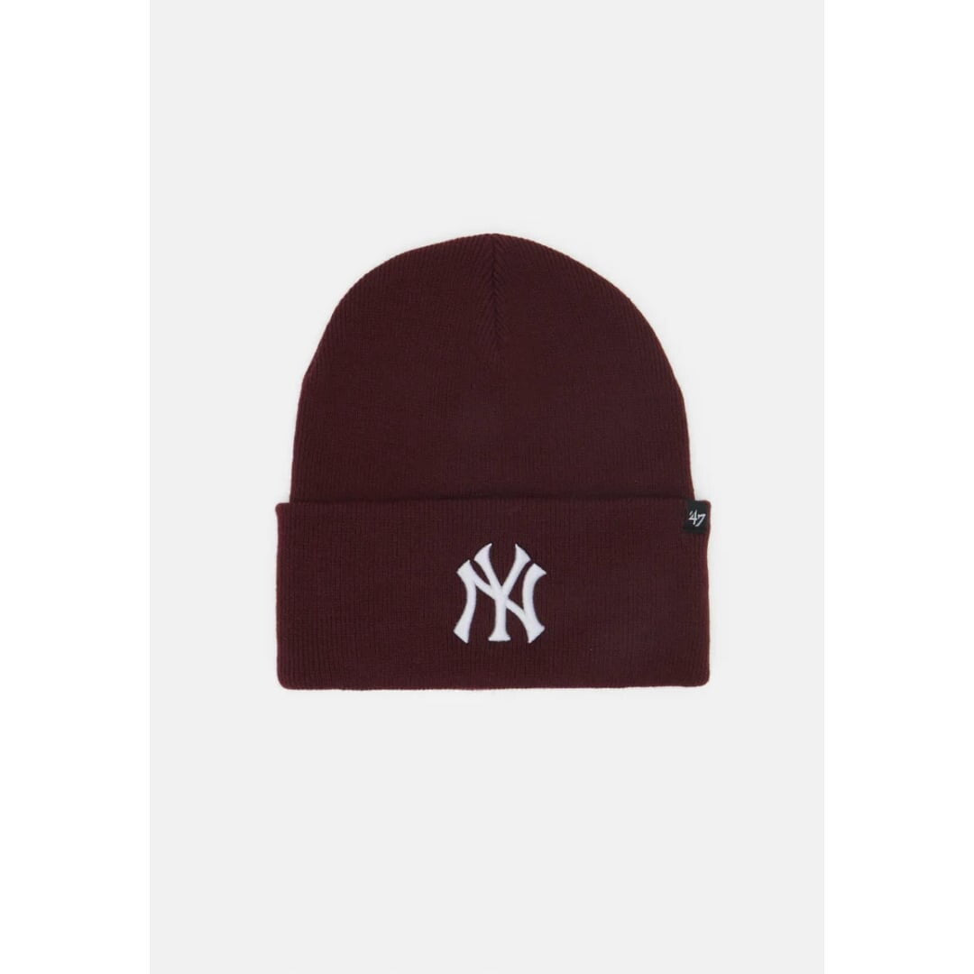 Bonnet 47 MLB Haymaker Bordeaux NY Yankees Logo Blanc - Mlb