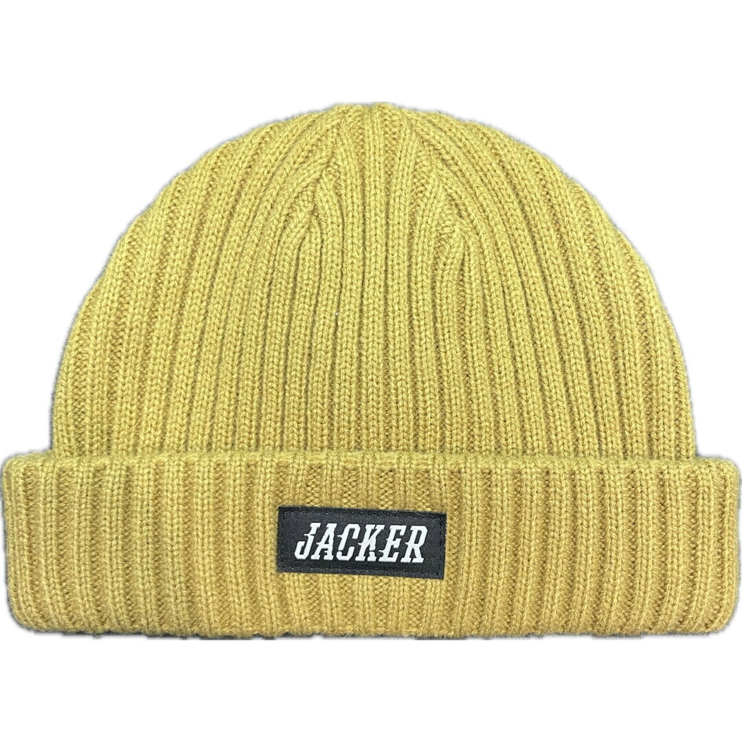 Bonnet Jacker Team Short Beanie Moutarde - Insidshop.com