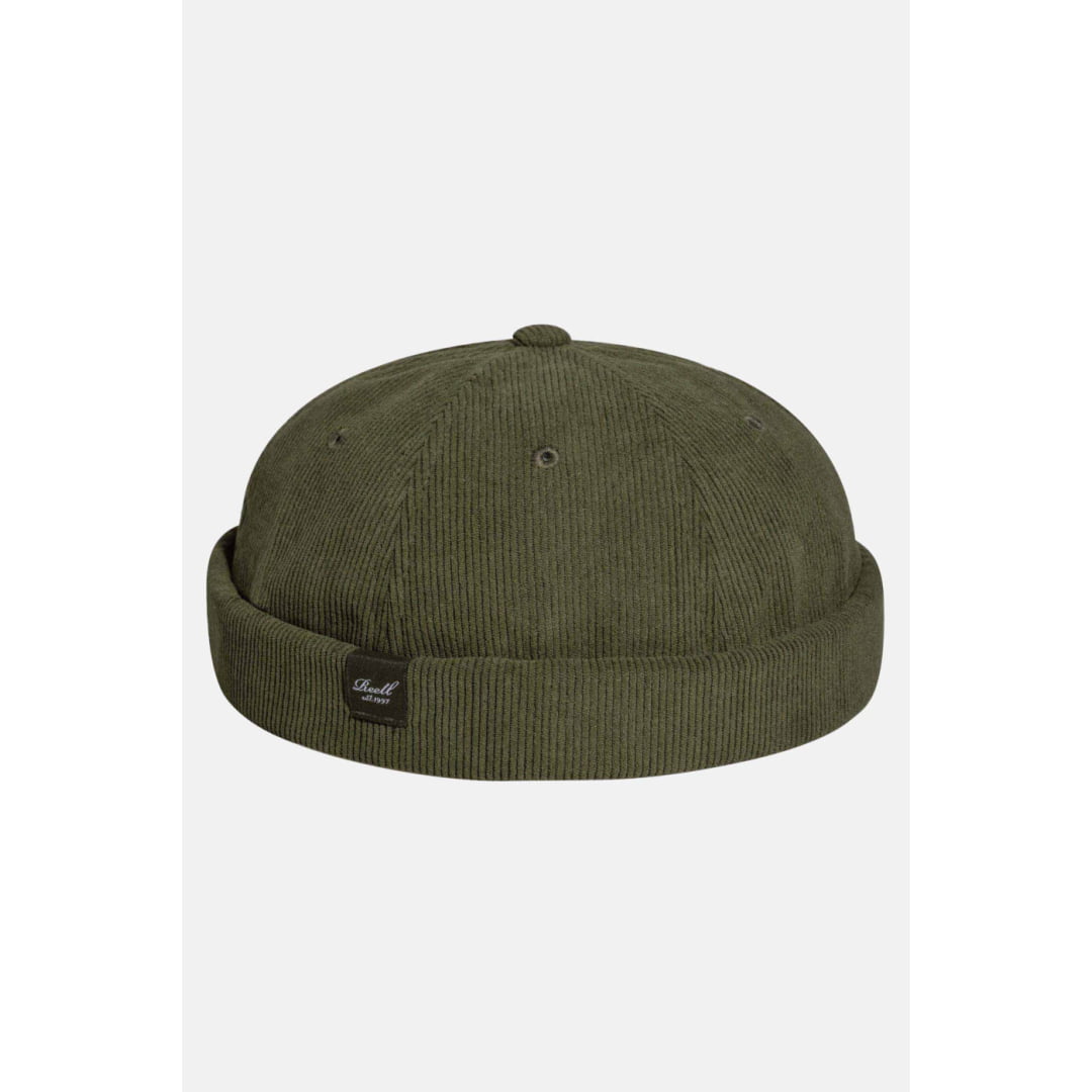 Casquette Docker Reell Moss Green Cord - Unique / Black