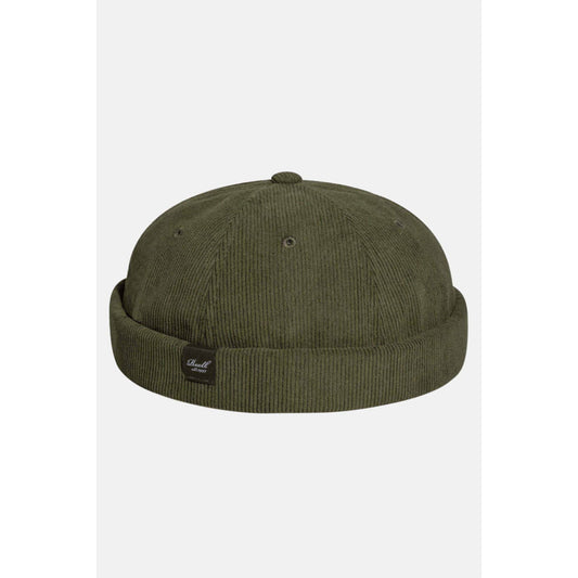Casquette Docker Reell Moss Green Cord - Unique / Black