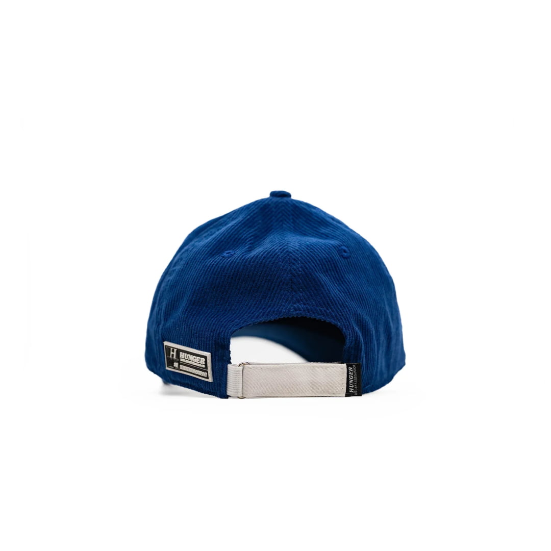 Casquette HUNGER Velvet Unstructured Blue Gold - Unique