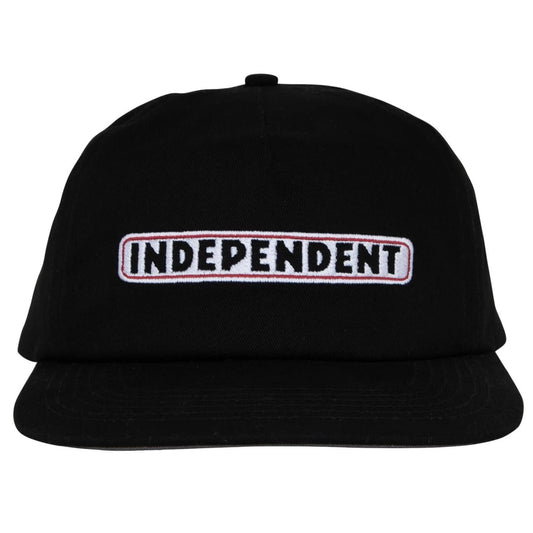 Casquette Independent Bar Logo Snapback Black - Unique