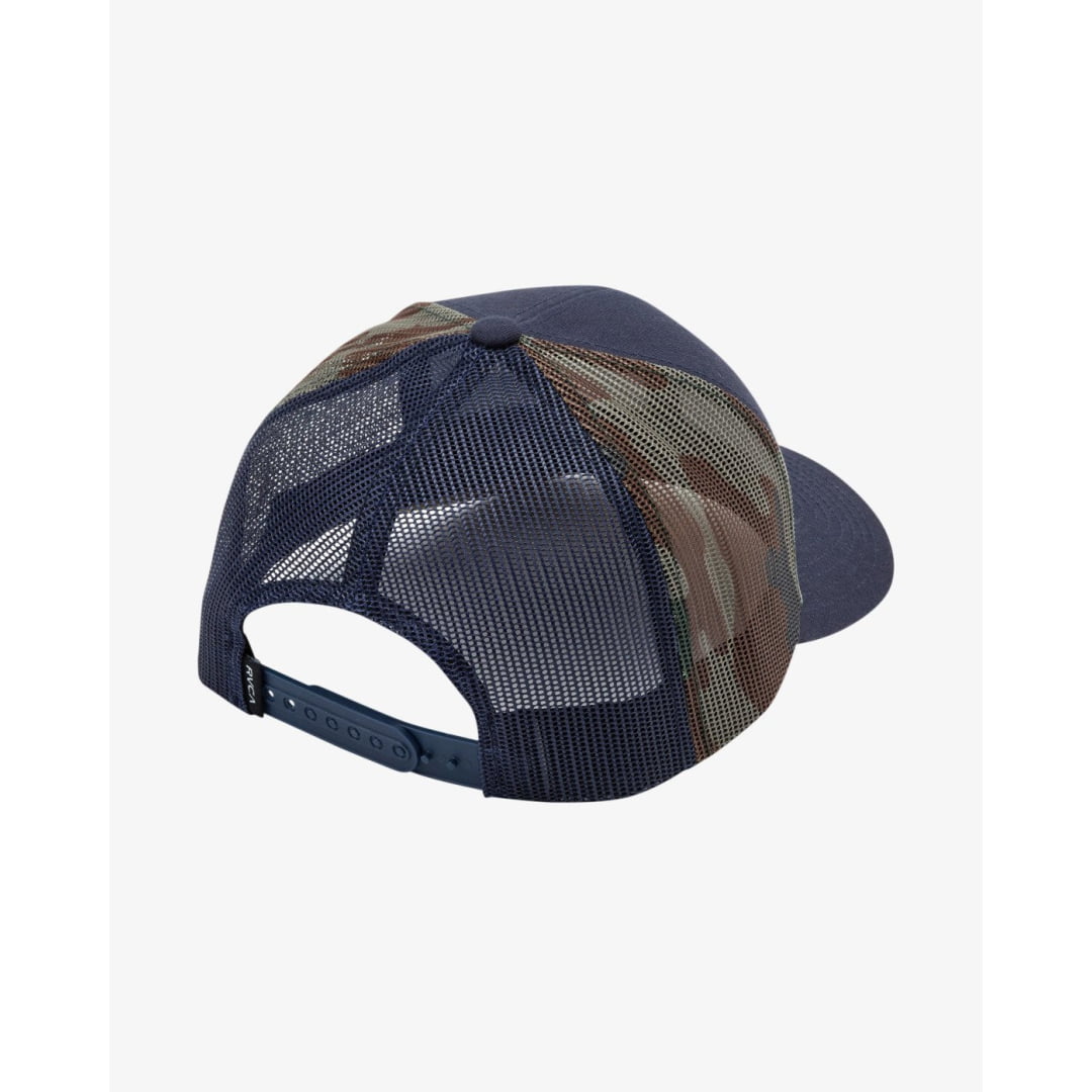 Casquette RVCA Mission 2 Trucker Garage Blue - Unique
