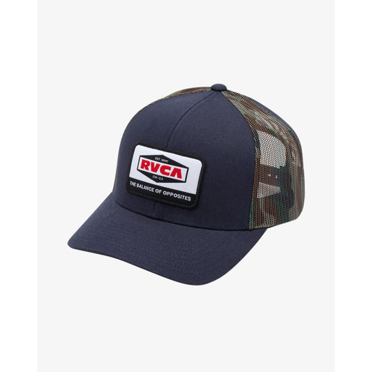 Casquette RVCA Mission 2 Trucker Garage Blue - Unique