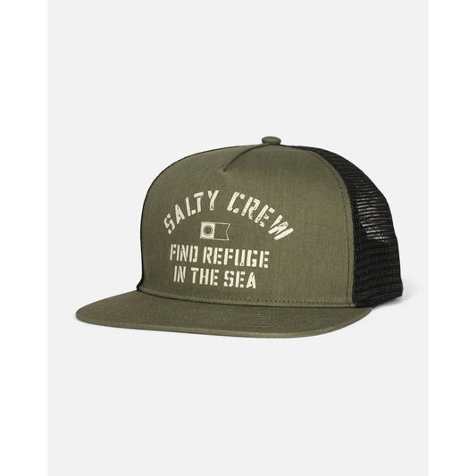 Casquette Salty Crew Good times Trucker Olive Unique