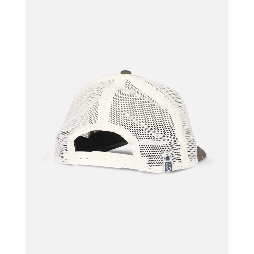 Casquette Salty Crew Wahoo Stamp Retro Trucker Oyster Olive