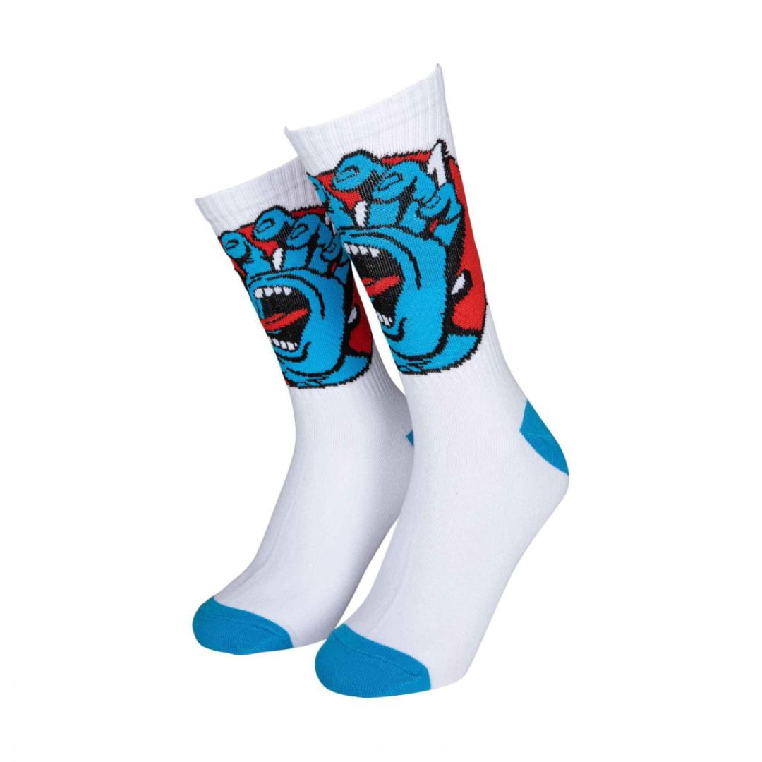 Chaussette Santa Cruz Hand Dot White Unique / Insidshop.com