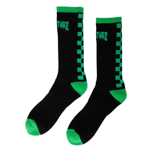 Chaussettes CREATURE Crash and Burn Mid Black - Unique