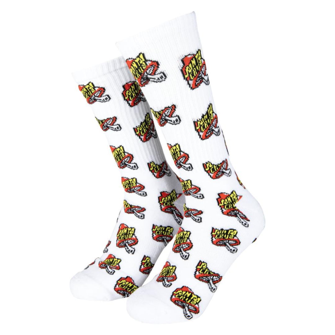 Chaussettes Santa Cruz Toadstool Dot White - 42-45