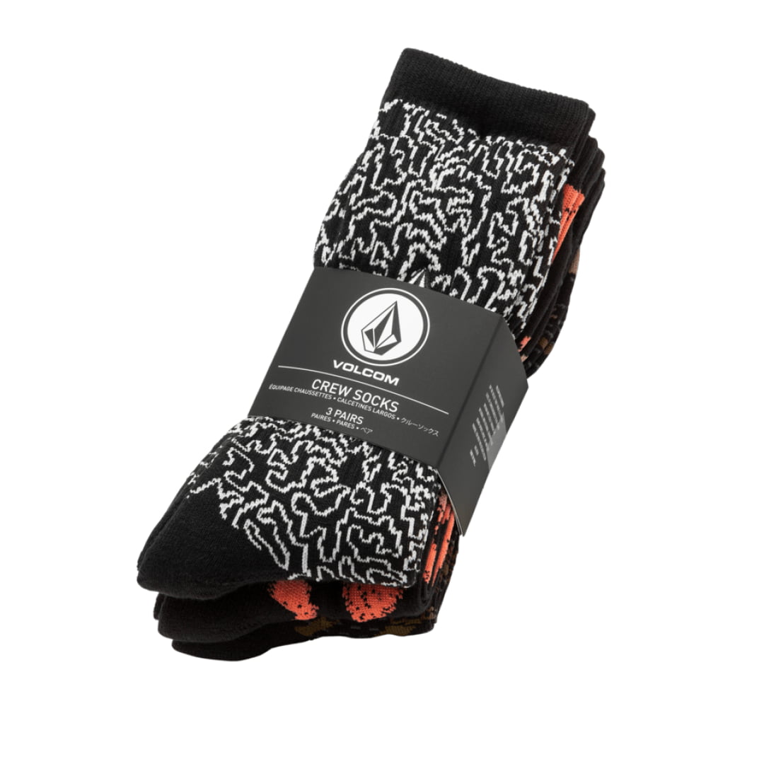 Chaussettes Volcom Stoney 3PK Multi O/S / 3pk Insidshop.com