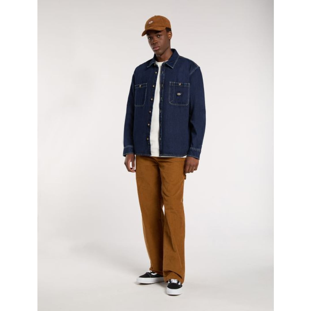 Chemise Dickies Mechanic Denim Dark Indigo - Insidshop.com