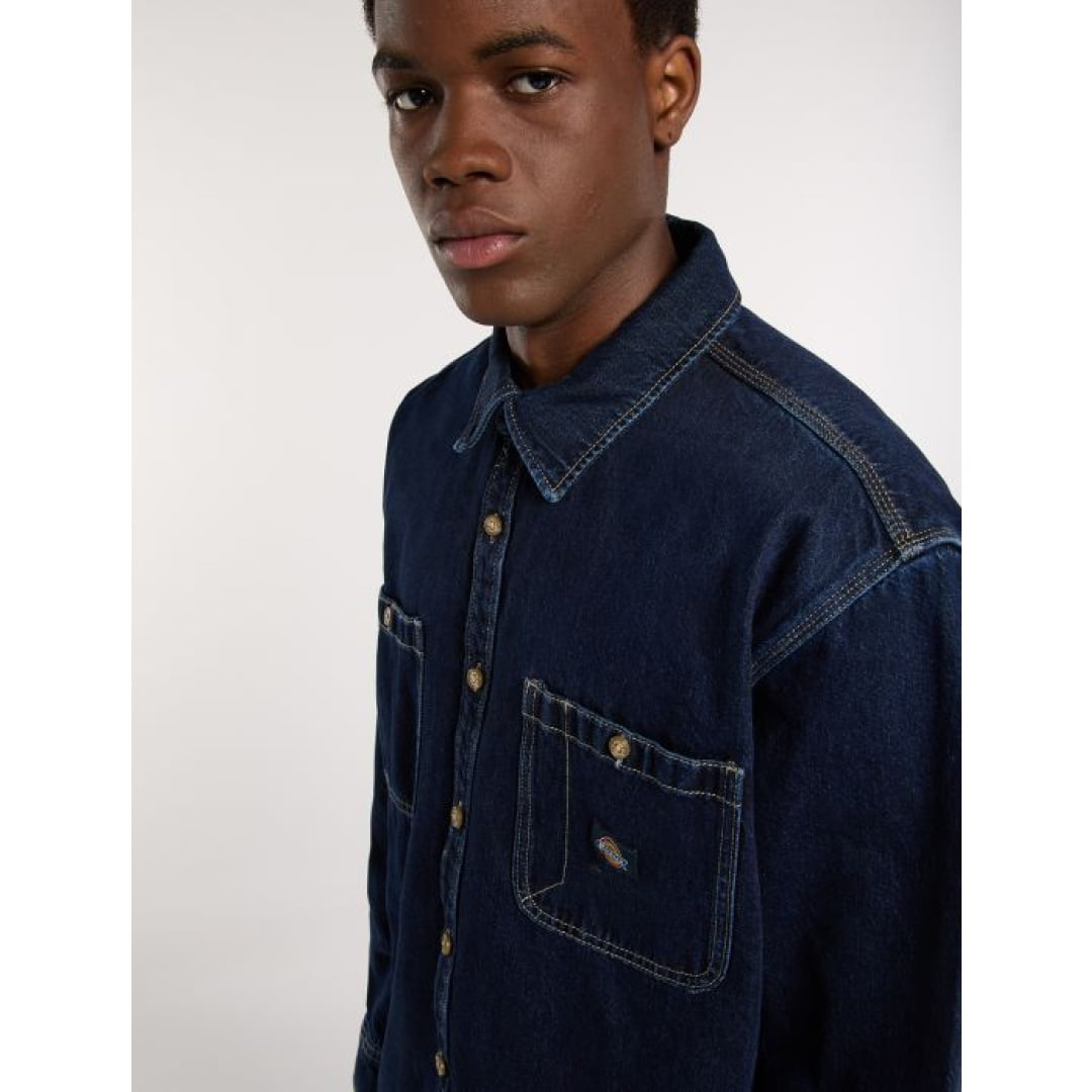 Chemise Dickies Mechanic Denim Dark Indigo - Insidshop.com