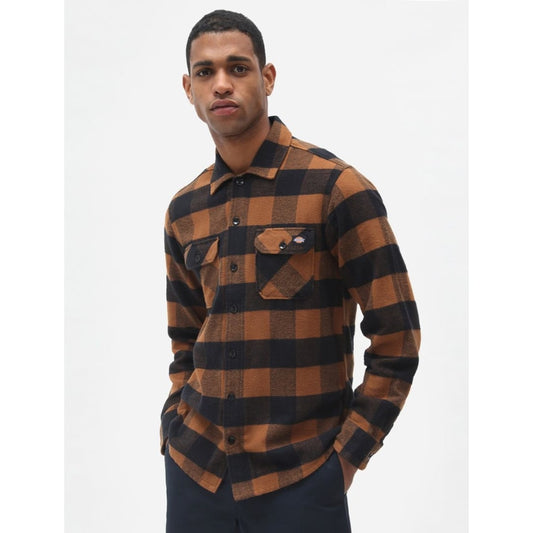 Chemise Dickies New Sacramento Manches Longues - XS / Brown