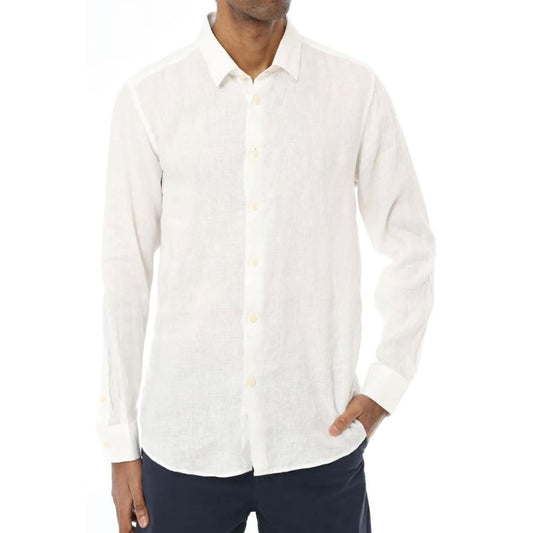 Chemise en Lin InsidShop SOS Blanc - En Insidshop Sos -