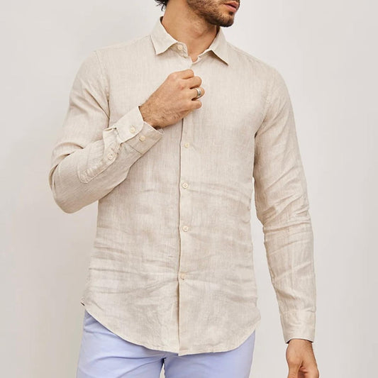 Chemise en Lin Noos Beige - Insidshop.com