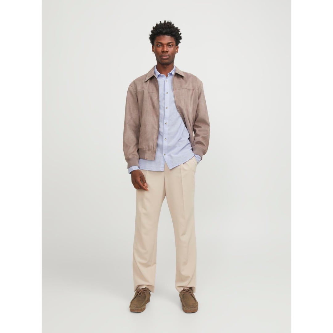 Chemise Jack & Jones JJESUMMER Blend SN Cashmere Blue White
