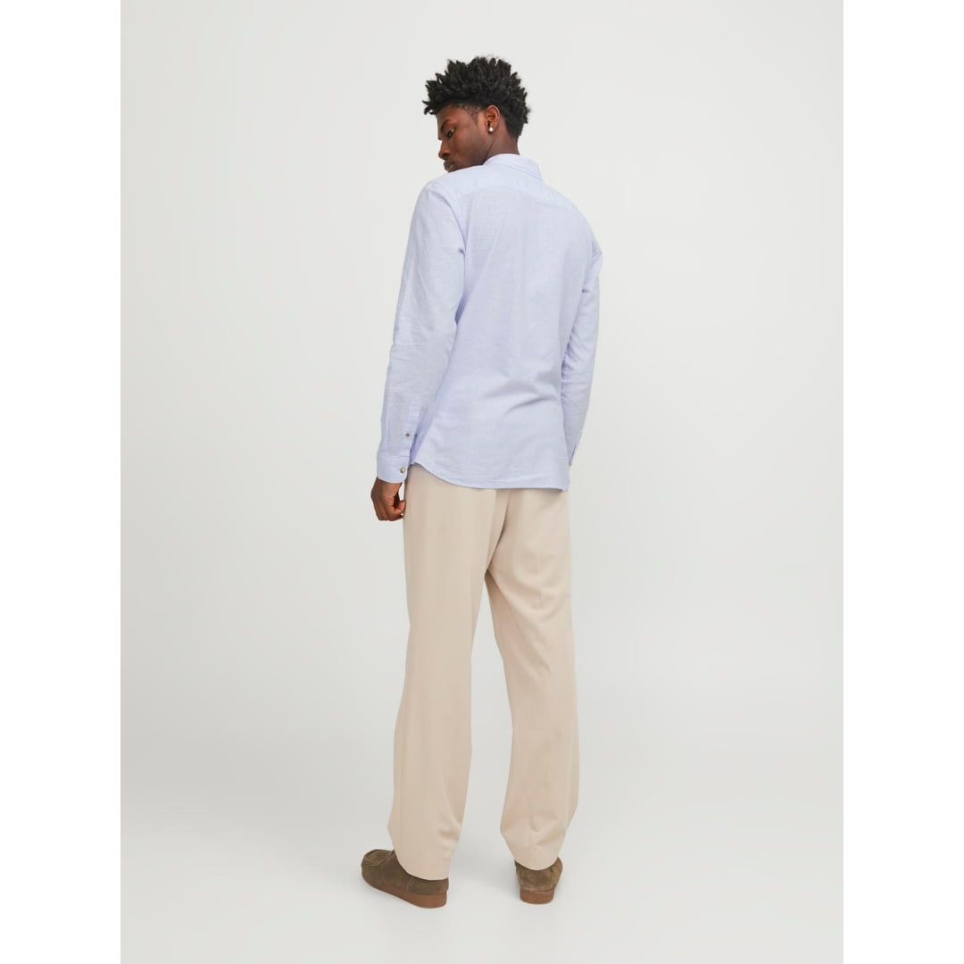 Chemise Jack & Jones JJESUMMER Blend SN Cashmere Blue White