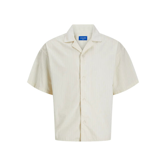 Chemise Jack & Jones JORBOXY Poplin Stripe Antique White