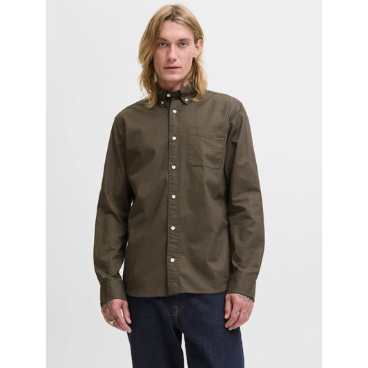 Chemise Jack & Jones JPRBLUBROOK Oxford Slim Fit Black