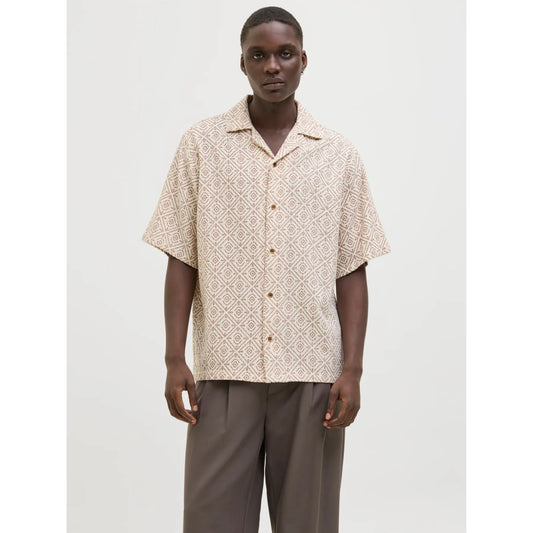 Chemise Jack & Jones JPRBLUVINCENT Print Resort Oatmeal