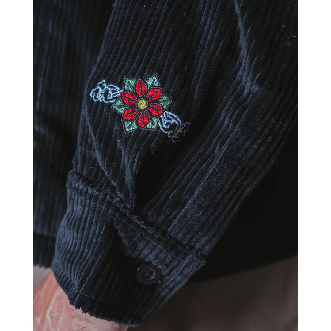 Chemise Jacker Baiju Corduroy Overshirt Black