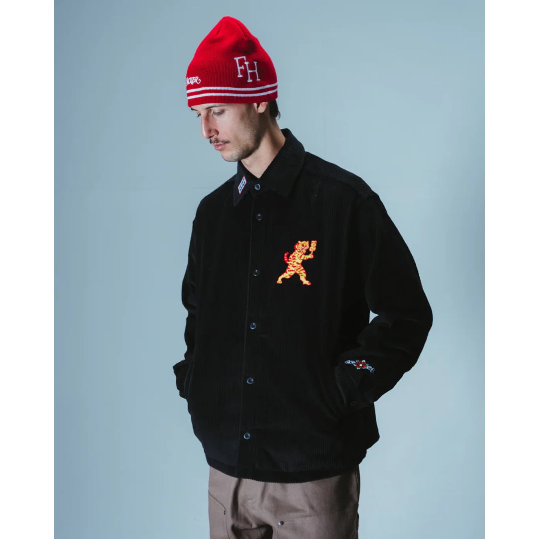Chemise Jacker Baiju Corduroy Overshirt Black