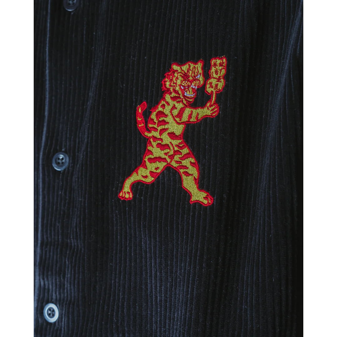 Chemise Jacker Baiju Corduroy Overshirt Black