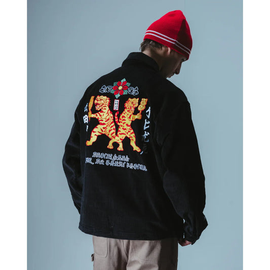 Chemise Jacker Baiju Corduroy Overshirt Black