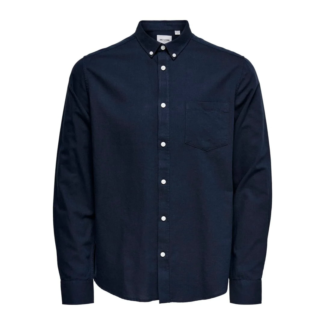 Chemise Only & Sons Onsalvaro Oxford Dress Blue