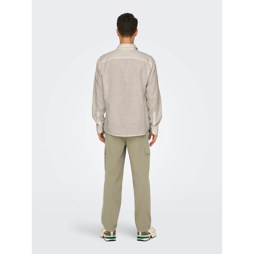 Chemise Only & Sons Onscaiden Life 1PKT Linen Blend