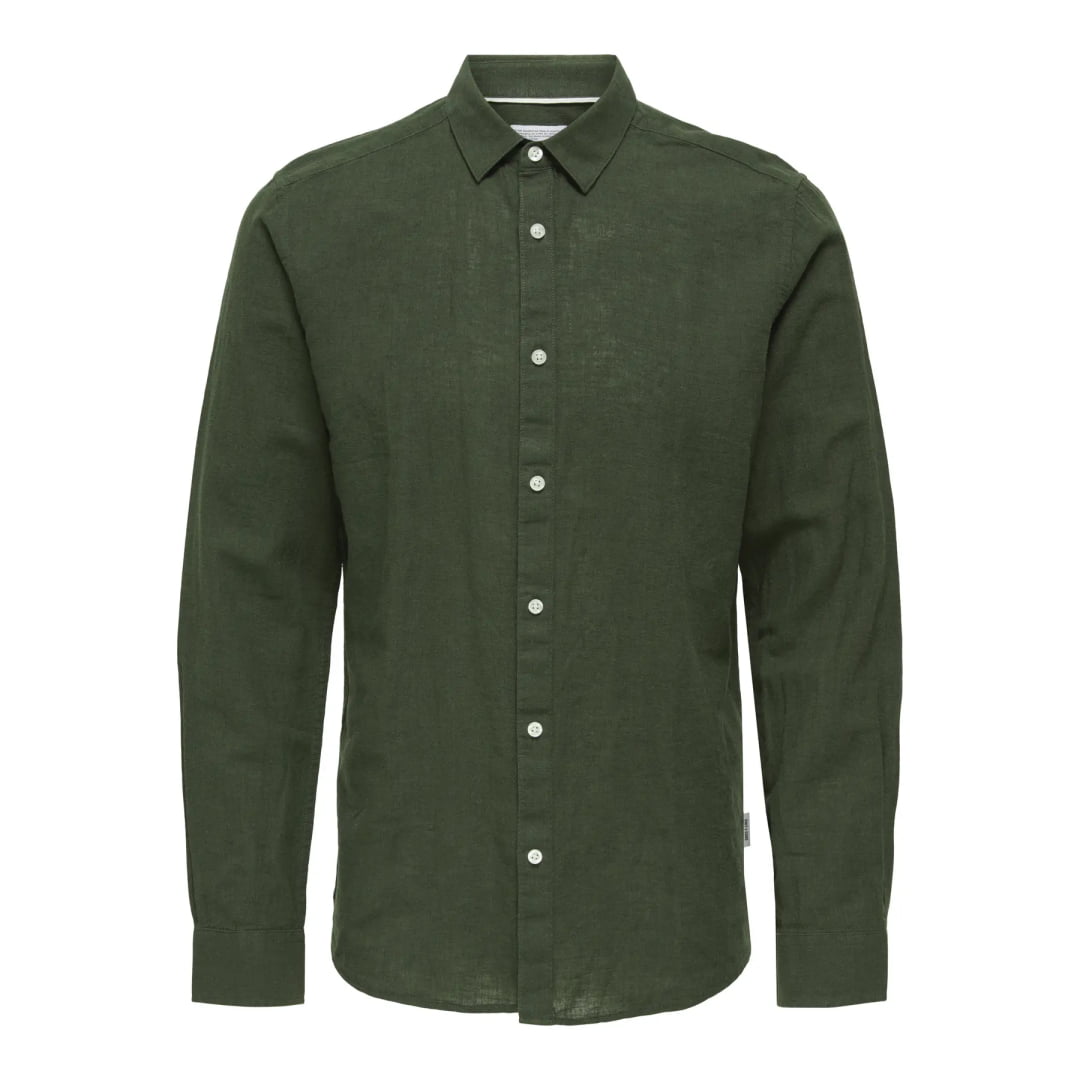 Chemise Only & Sons Onscaiden Life Solid Linen Kambaba