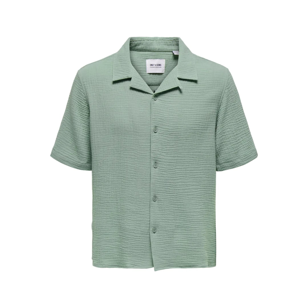Chemise Only & Sons Onskyle 0158 Iceberg Green - Jet Black