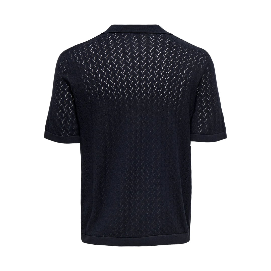 Chemise Only & Sons ONSSANTO REG Resort Knit Dark Sapphire