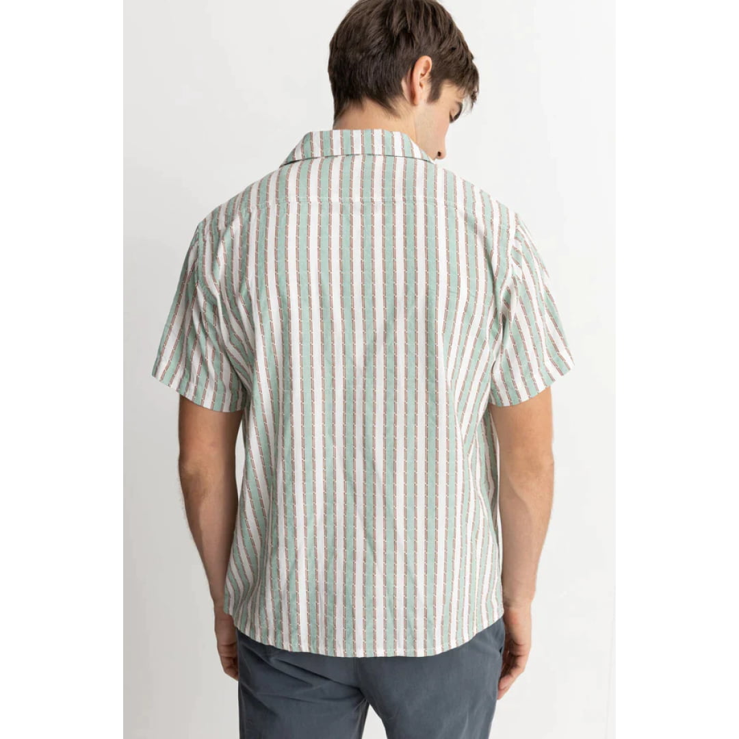 Chemise Rhythm Vacation Stripe Sea Green - Raya Paisley Ss