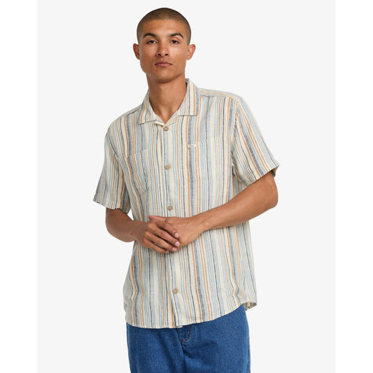 Chemise RVCA Exotica Stripe Natural - Rvca - Insidshop.com