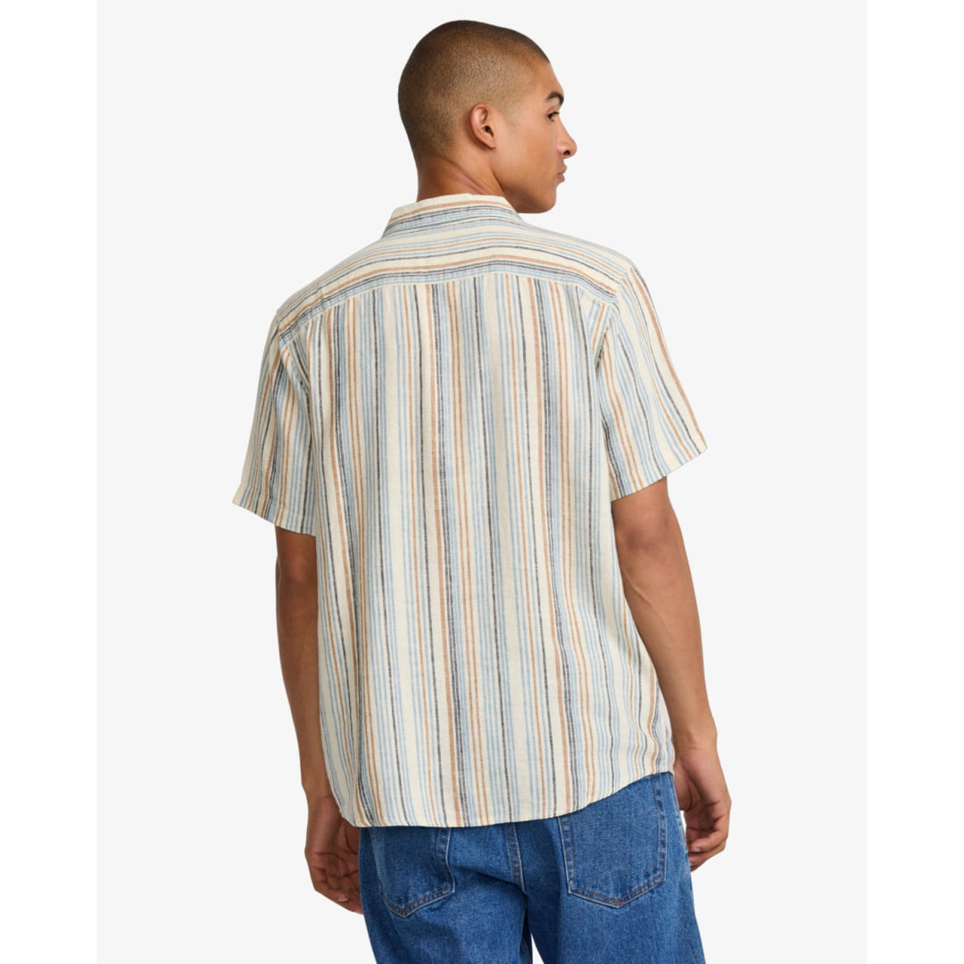 Chemise RVCA Exotica Stripe Natural - Rvca - Insidshop.com