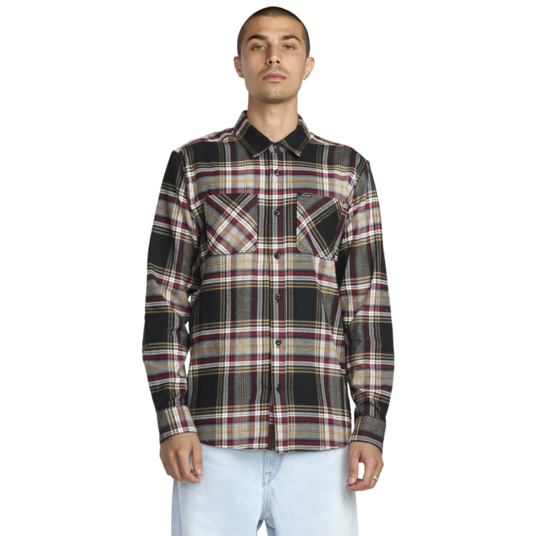 Chemise Volcom Netastone Flannel Antique Black Insidshop.com