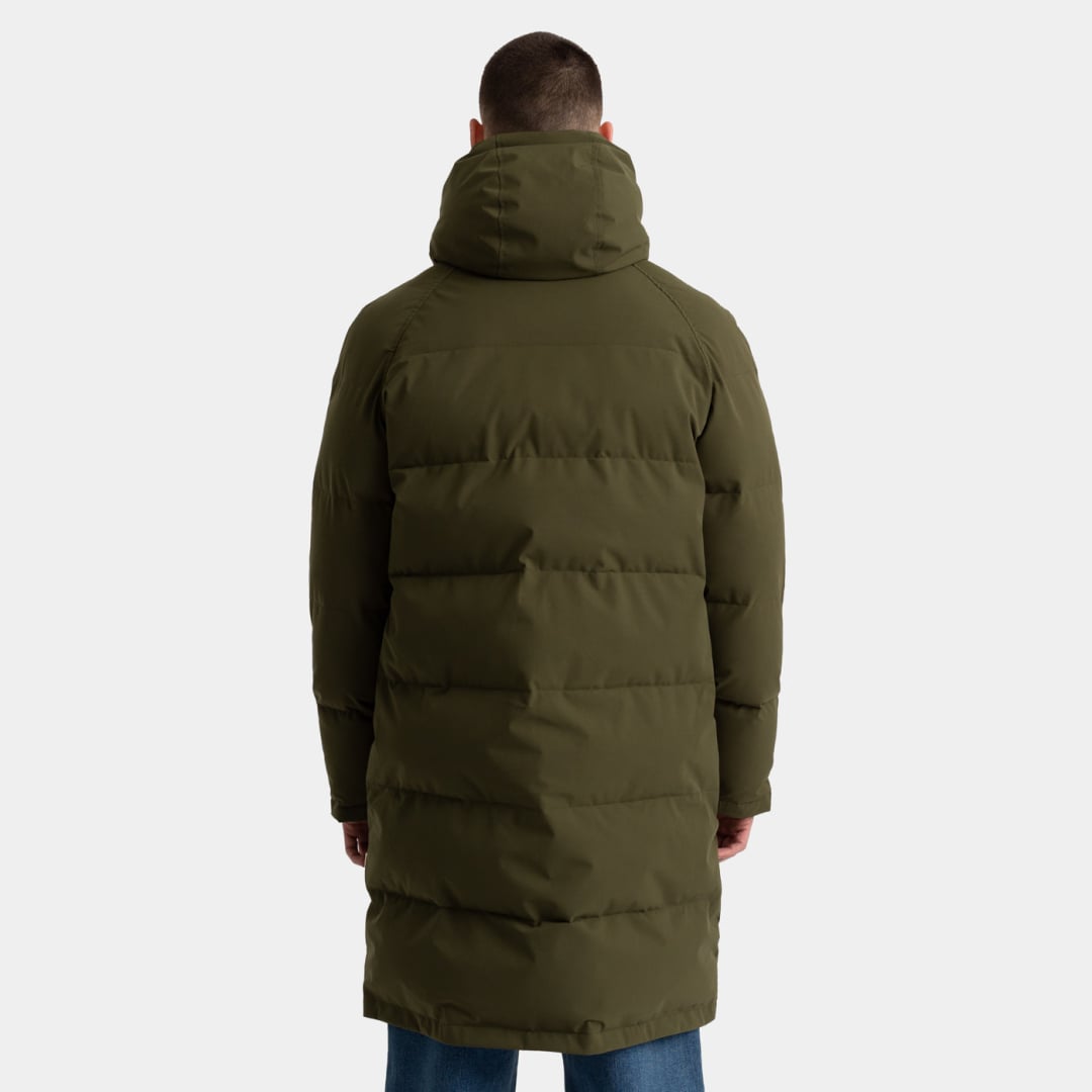 DOUDOUNE RVLT LONG PUFFER JACKET ARMY - Doudoune Rvlt Long