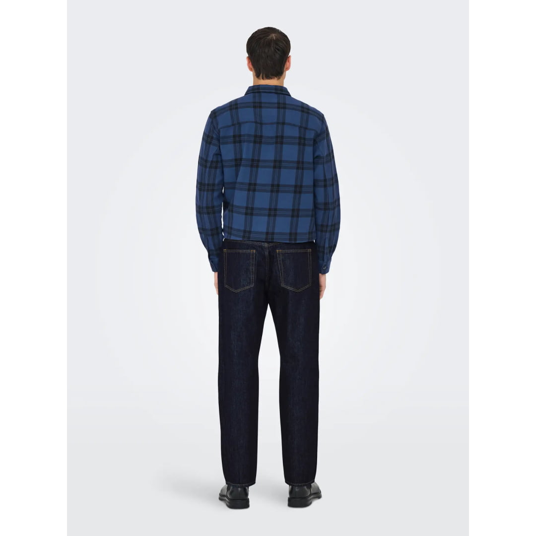 Jeans Only & Sons Onsedge Straight Rinse 4942 Tai Dark Blue
