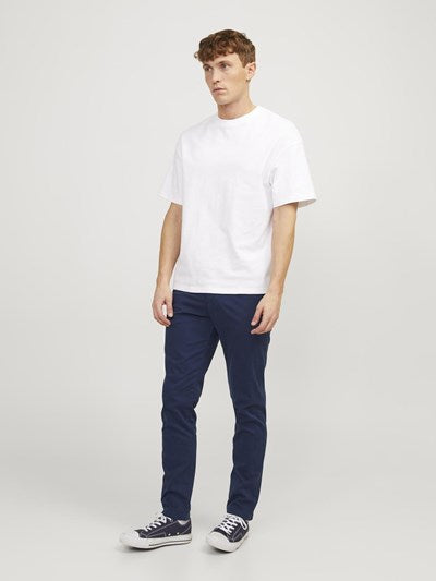 Pantalon Chino Jack & Jones JPSTMARCO BOWIE Bleu Marine