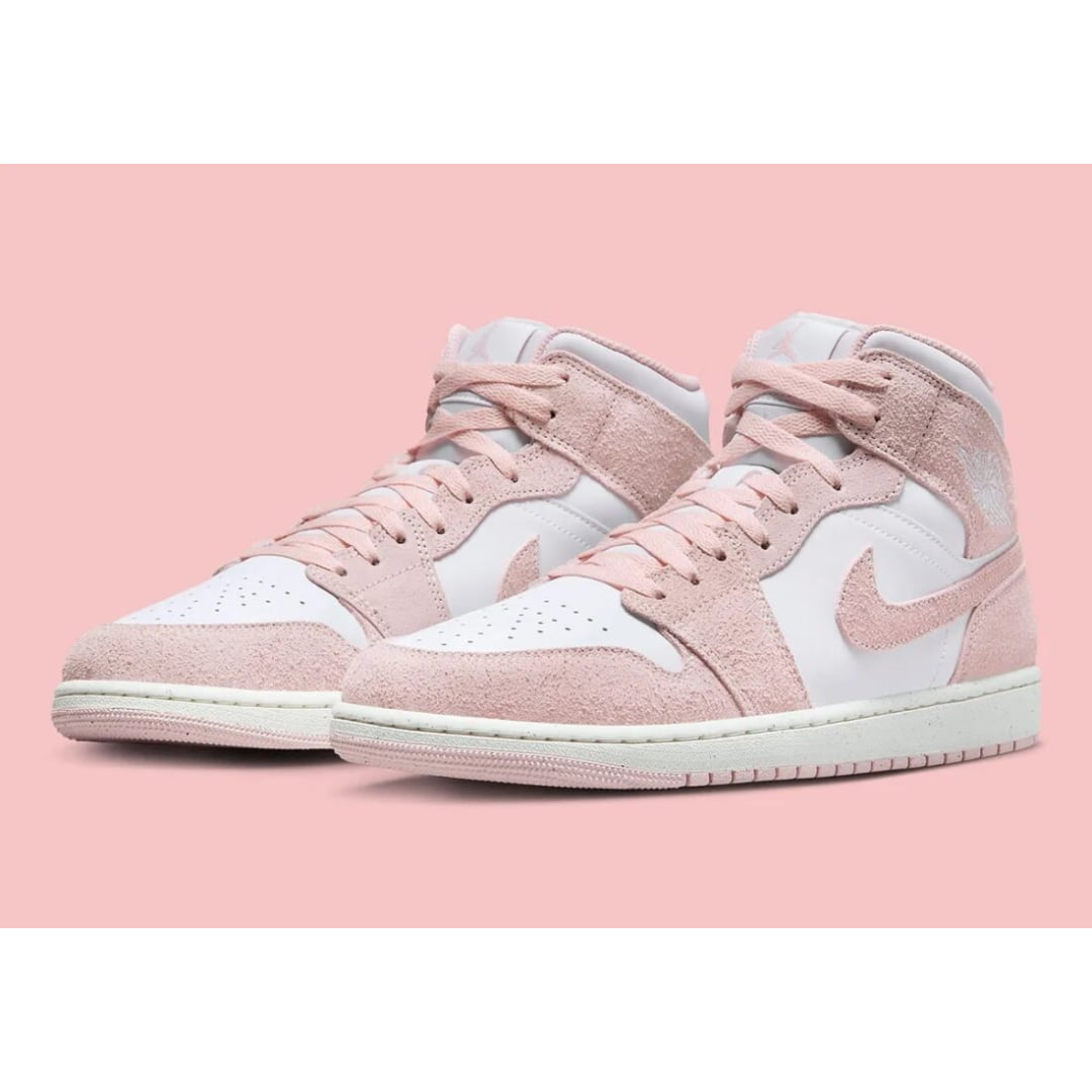 Jordan 1 Mid Pink Suede - Insidshop.com