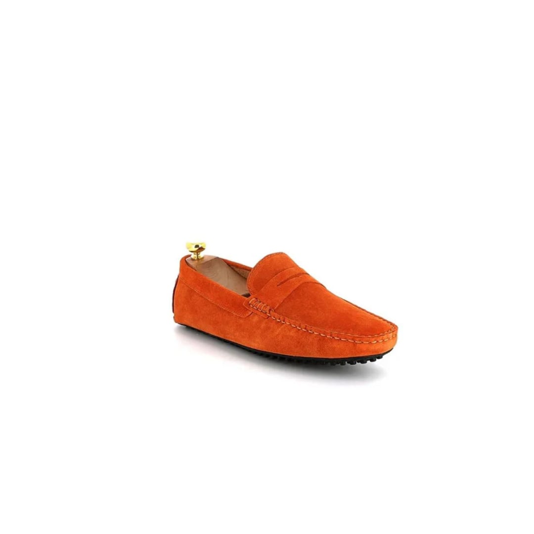 Mocassin Riveleft RL10 Semelle Picot Orange - Rl10 -