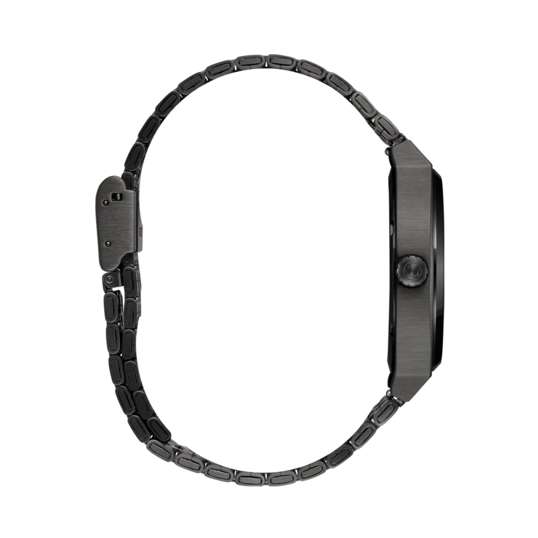Montre Nixon Nirvana Time Teller Black Smiley Face - Unique